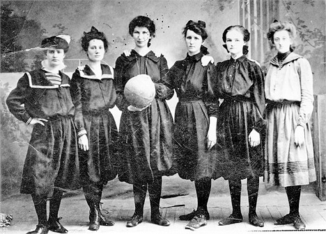 This photograph was found in the back of a drawer at Sammamish High School. The girls cannot have been students of Sammamish