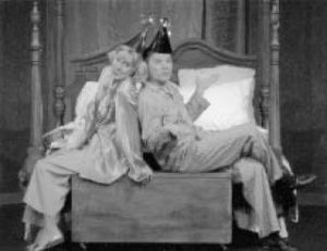 Karen Nelsen (Agnes) stars with Mark Sparks (Michael) in Bellevue Civic Theatre’s production of “I Do! I Do!” The show