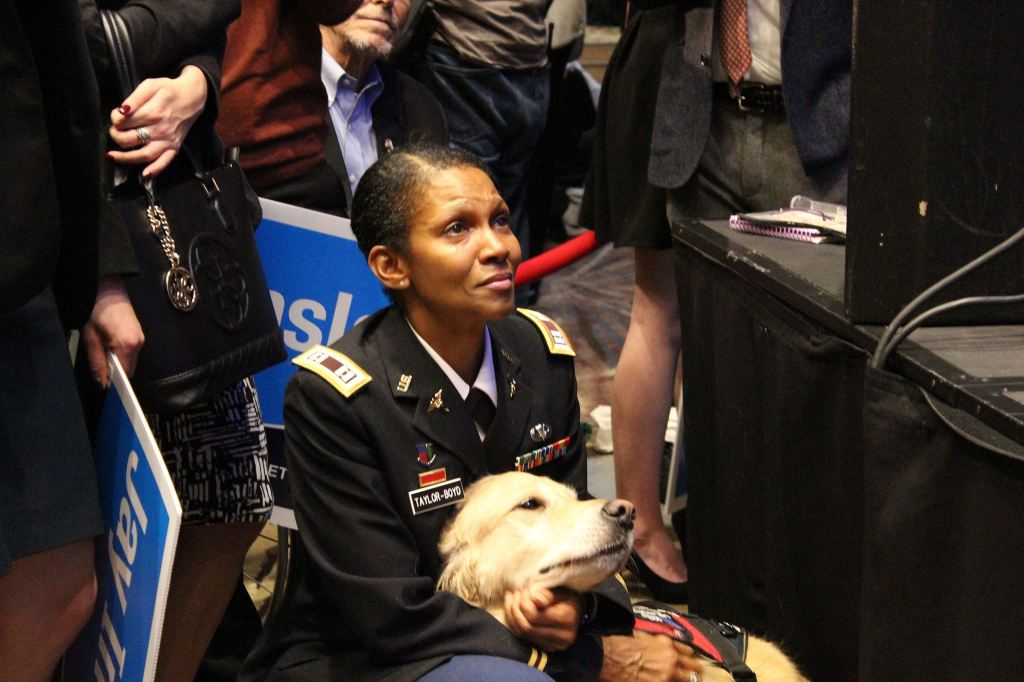 Scenes from election night 2016