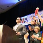 Scenes from election night 2016