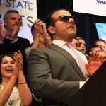 Scenes from election night 2016