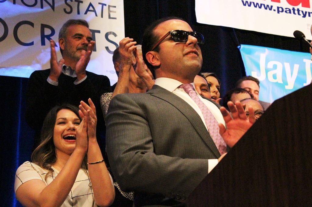 Scenes from election night 2016