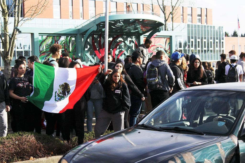 &ldquo;We have a racist president. Honestly, before he became president I started to be afraid. My mom is illegal, and it&rsquo;s hard to think about my mom being forced to leave,&rdquo; said student Yeny, who did not wish to give her last name due to her mother&rsquo;s citizenship status.