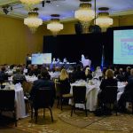Business leaders pack a banquet room at the Hyatt Regency during the Bellevue Chamber of Commerce&rsquo;s annual economic forecast breakfast on Nov. 17 in Bellevue. Photo courtesy of Evelyn Hou