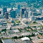 A view of I-405 through downtown Bellevue. File photo
