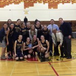 Shaun Scott, staff photo                                The Bellevue Wolverines girls basketball team defeated the Mercer Island Islanders 49-45 in the Class 3A KingCo title game on Feb. 9 at Newport High School in Factoria.