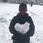 Reader Dia Randall sent in this photo of a child playing in the snow on Feb. 6 (Photo courtesy of Dia Randall).