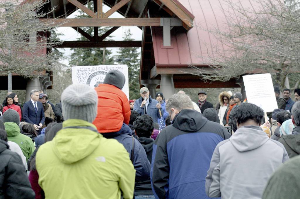 South Asians lead resistance to hate crimes in Crossroads Park during vigil