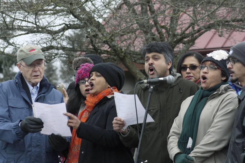 South Asians lead resistance to hate crimes in Crossroads Park during vigil