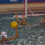 Photo courtesy of Doug Frazer                                Bellevue players Sophia Schmid, Morgan Baker and Sophia Simons protect the goal in a playoff game against the Newport Knights on May 20. Baker, center, scored three of her team&rsquo;s five goals against Mercer Island in the regional finals.