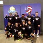 Photo courtesy of Greg Lim                                The Space Needle Volleyball Club boys U14 team, which is based out of Seattle, captured first place at the 2017 Spokane Border Smackdown volleyball tournament on May 21. The Space Needle squad went 9-0 at the tourney. The team is coached by Mark West and includes Bellevue players Daniel Lim, Theo Lin, Paul Onu and Riku Yamaguchi.