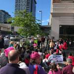 Protesters rally against McMorris Rodgers over AHCA vote at Bellevue fundraiser