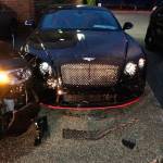 One of the cars the suspect damaged. Photos courtesy of the Bellevue Police Department