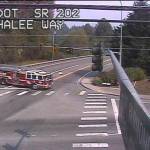 A Bellevue woman was fatally struck by a semi truck on State Route 202 near Sahalee Way Tuesday. Photo courtesy of Washington State Department of Transportation