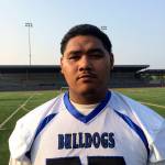 Shaun Scott, staff photo                                Eastside Bulldogs offensive/defensive lineman James Taupule is a dominant force in the trenches for his football team.