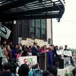Washington state Lt. Gov. Cyrus Habib addresses a rally in Seattle on Sept. 5 opposing the Trump administration&rsquo;s decision to end the Deferred Action for Childhood Arrivals program earlier that morning. Aaron Kunkler/staff photo