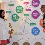 Dr. Kristi Harrington and patient Katherine Beard explain the complicated process of going through treatment for cancer before the Overlake Cancer Center opened. The Overlake Cancer Center held its grand opening on Thursday, Sept. 14. Carrie Rodriguez/staff photo