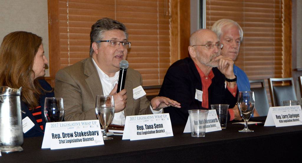 Rep. Mark Harmsworth commented that the best thing legislators can do in regard to autonomous vehicle innovations is get out of the way and allow them to happen. (Carol Ladwig/Staff Photo)