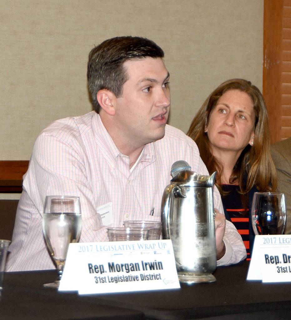 Rep. Drew Stokesbary says that autonomous vehicles have the best potential for reducing traffic congestion in South King County. (Carol Ladwig/Staff Photo)