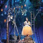 Cinderella (Allison Standley) travels into the woods to go off to the prince&rsquo;s ball. Photo courtesy of Village Theatre