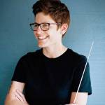 Guest conductor Kim Roy. Photo courtesy of Lake Washington Symphony Orchestra