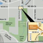 NE 8th lane closures in mid-2018 due to Kelsey Creek culvert replacement