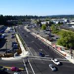 120th project looking south from Northeast 12th Street. Photo courtesy of city of Bellevue