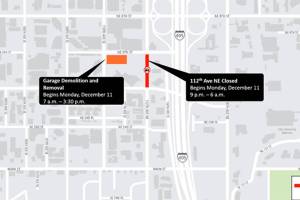 East Link night work, demolition of Bellevue City Hall garage to begin next week