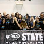 Photo courtesy of Anna Duff                                The Bellevue Wolverines girls swim dive team earned the Class 3A state championship on Nov. 11 at the King County Aquatic Center in Federal Way. The Wolverines, who compiled a total of 281 team points, won a state title for the first time since the 2006 season. Bellevue athletes Elena Acevedo, Eleanor Casey, Katie Duff, Delora Li, Janelle Rudolph, Rylee Siripipat, Aneta Wyzga, Rachel Jin and Sarah Walsh competed at the state meet. The Wolverines were coached by Andy Hay, Lisa Van Loben Sels, Mckenzie Schroder, Oey Chang and Ale Fuentes.
