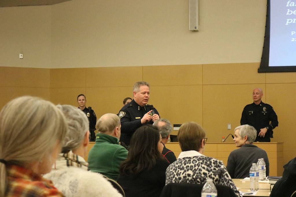 Mylett encourages residents to get more involved with their local police departments. Nicole Jennings/staff photo