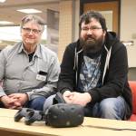 Bruce Wolcott (left) and James Riggall. Photo courtesy of Nicole Beattie/Bellevue College
