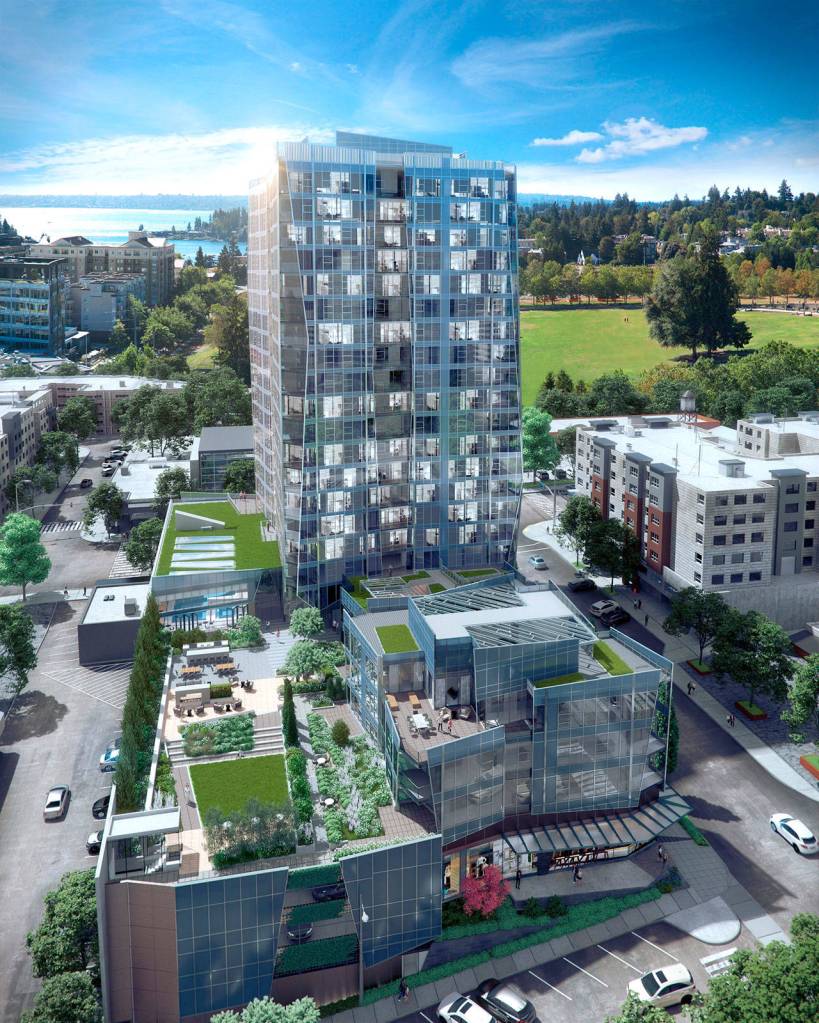 A rendering of One88s west exterior. Courtesy photo