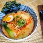 Fat&Feathers: New-style bao sandwiches, ramen & saimin noodle slurp shop Highlights: 5 versions of ramen offered with house-made broths- Tonkatsu with Carlton Farms pork bones, Poultry broth with Draper Valley chicken bones, Dashi, and Vegan | Bao sandwiches- Roasted duck on site, Lan Roc pork belly, Japanese fried chicken, Portobello mushroom