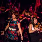 Singer Annie Jantzer performing with the Seattle Rock Orchestra. She plans to perform with the Seattle Rock Orchestra on March 31 at the Kirkland Performance Center. Photo courtesy of Jason Tang