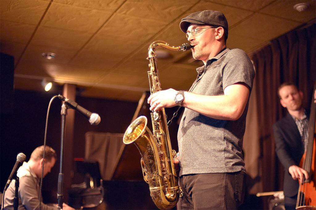 File photo                                The Boxleys Pro-Am Big Band perform at a previous North Bend Jazz Walk.