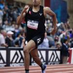 Jeremy Taiwo competes at the 2018 USA Indoor Championships in Albuquerque last month. Photo by Victah Sailer@PhotoRun