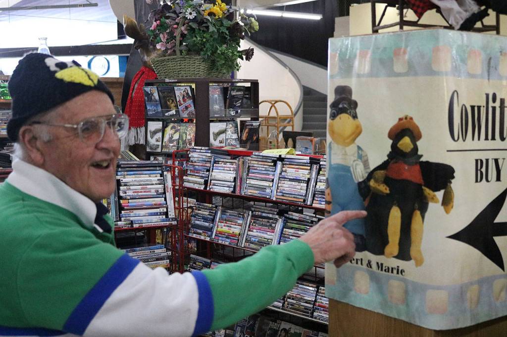 Robert Oberg and his wife own a second-hand DVD shop in Yard Birds Mall in Chehalis around 90 miles south of Seattle. Hes lived in the area for decades and has seen the economy take a hit following downturns in the local coal industry. Aaron Kunkler/Staff Photo