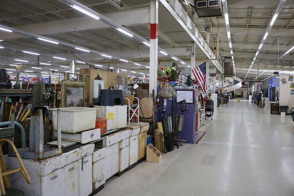 Yard Birds Mall is a year-round indoor flea market in Chehalis and is the closest thing Lewis County has to an indoor mall. The countys only real super-center store is a Walmart located in Chehalis. Aaron Kunkler/Staff Photo