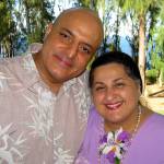 Husband Aadil Palkhivala and wife Savitri in Hawaii. Photo courtesy of Alive & Shine Center