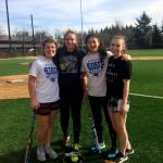 Bellevue Christian seniors Annie Whitton, Katie Pippel, Jasmine Hathaway and Celine LaBossier are striving to bring home a trophy from the Class 1A state tournament in their final year of high school softball. Shaun Scott/staff photo