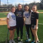 Bellevue Christian seniors Annie Whitton, Katie Pippel, Jasmine Hathaway and Celine LaBossier are striving to bring home a trophy from the Class 1A state tournament in their final year of high school softball. Shaun Scott/staff photo