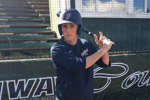 Shaun Scott, staff photo                                Bellevue Bulldogs sophomore Griffin McCormick currently is batting .308 at the plate through 23 games thus far during the 2018 season. The Bulldogs have an overall record 7-16.