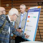 Community members were able to place votes on what type of zoning a homeless shelter should be located in. Evan Pappas/Staff Photo