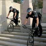 The Bellevue Police bicycle unit is featured on the cover of the departments 2017 annual report. Courtesy of the Bellevue Police Department