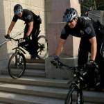 The Bellevue Police bicycle unit is featured on the cover of the departments 2017 annual report. Courtesy of the Bellevue Police Department