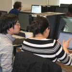 Students enrolled in the colleges robotics and artificial intelligence class. Photo courtesy of Bellevue College