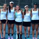 Photo courtesy of Matthew Perlman                                The Interlake Saints girls tennis team (pictured) will compete at the Class 3A state tennis tournament on May 25-26 in Kennewick.
