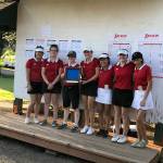 Photo courtesy of Annette LaBissoniere                                The Sammamish Totems girls golf team captured first place at the Class 2A District 1 girls golf tournament on May 15 in Snohomish. It was the second consecutive season the Totems earned a district tournament title.