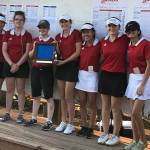Photo courtesy of Annette LaBissoniere                                The Sammamish Totems girls golf team captured first place at the Class 2A District 1 girls golf tournament on May 15 in Snohomish. It was the second consecutive season the Totems earned a district tournament title.