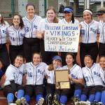 Photo courtesy of Sharon Hamilton                                The Bellevue Christian Vikings softball team defeated Coupeville 14-1 in the 2018 West Central District III Class 1A championship game on May 18 at the Regional Athletic Complex in Lacey.                                The Vikings, who have put together an overall record of 17-5 this season, have won 13 consecutive games. The Vikings will face the Cle Elum-Roslyn Warriors in the first round of the Class 1A state tournament at 10 a.m. on May 25 at Columbia Playfield in Richland.